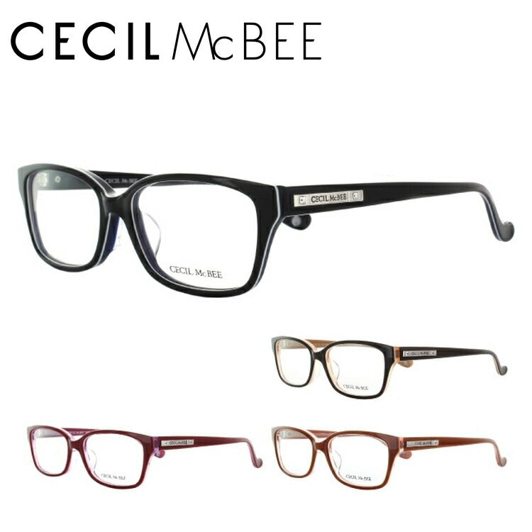 メガネ 眼鏡 おしゃれ CECIL McBEE セシルマクビー CMF 7031 全4色 53サイズ レディース 女性 UVカット 紫外線 ブランド サングラス 伊達 ダテ ラッピング無料