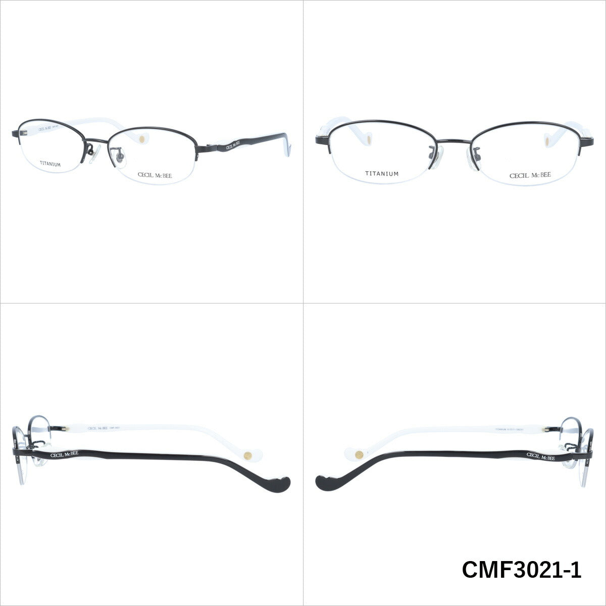 メガネ 眼鏡 度付き 度なし おしゃれ CECIL McBEE セシルマクビー CMF 3021 全4色 51サイズ レディース 女性 UVカット 紫外線 ブランド サングラス 伊達 ダテ｜老眼鏡・PCレンズ・カラーレンズ・遠近両用対応可能 ラッピング無料