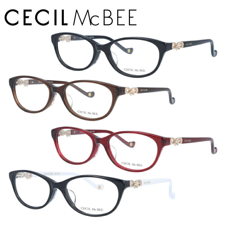 メガネ 眼鏡 度付き 度なし おしゃれ CECIL McBEE セシルマクビー CMF 7034 全4色 52サイズ レディース 女性 UVカット 紫外線 ブランド サングラス 伊達 ダテ｜老眼鏡・PCレンズ・カラーレンズ・遠近両用対応可能 ラッピング無料