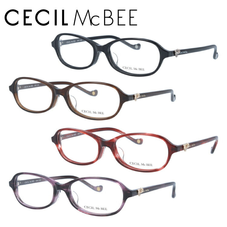 メガネ 眼鏡 度付き 度なし おしゃれ CECIL McBEE セシルマクビー CMF 7035 全4色 51サイズ レディース 女性 UVカット 紫外線 ブランド サングラス 伊達 ダテ｜老眼鏡・PCレンズ・カラーレンズ・遠近両用対応可能 ラッピング無料