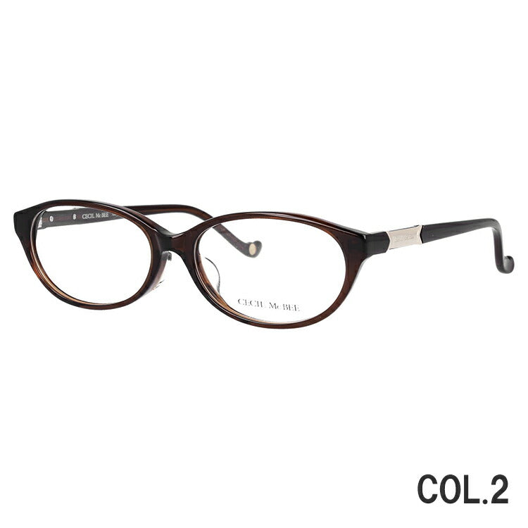 メガネ 眼鏡 度付き 度なし おしゃれ CECIL McBEE セシルマクビー CMF 7051 全4色 53サイズ オーバル型 レディース 女性 UVカット 紫外線 ブランド サングラス 伊達 ダテ｜老眼鏡・PCレンズ・カラーレンズ・遠近両用対応可能 ラッピング無料