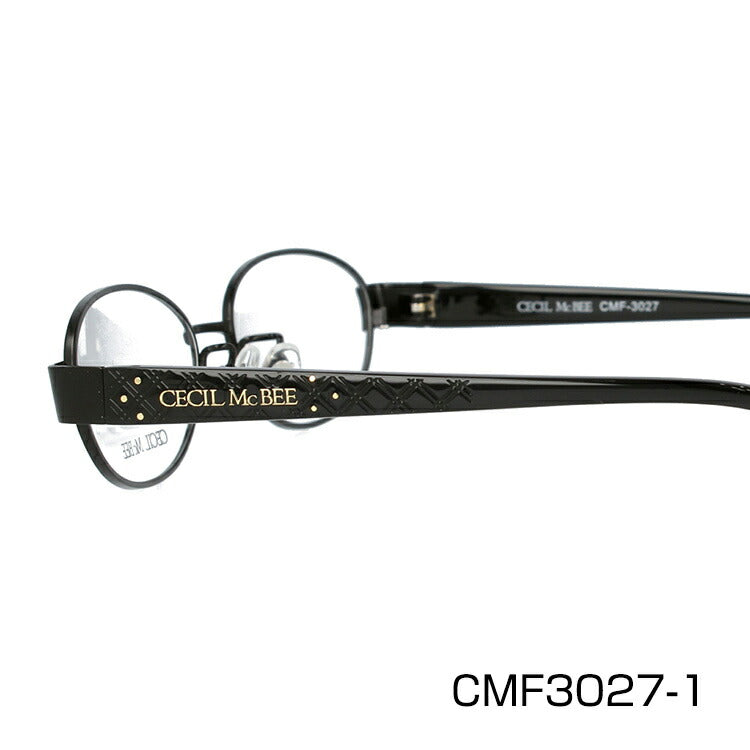 メガネ 眼鏡 度付き 度なし おしゃれ CECIL McBEE セシルマクビー CMF 3027 全4色 52サイズ オーバル型 レディース 女性 UVカット 紫外線 ブランド サングラス 伊達 ダテ｜老眼鏡・PCレンズ・カラーレンズ・遠近両用対応可能 ラッピング無料