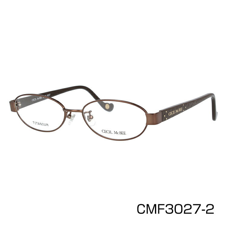 メガネ 眼鏡 度付き 度なし おしゃれ CECIL McBEE セシルマクビー CMF 3027 全4色 52サイズ オーバル型 レディース 女性 UVカット 紫外線 ブランド サングラス 伊達 ダテ｜老眼鏡・PCレンズ・カラーレンズ・遠近両用対応可能 ラッピング無料