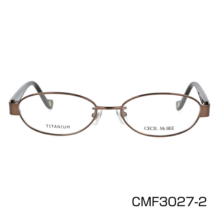 メガネ 眼鏡 度付き 度なし おしゃれ CECIL McBEE セシルマクビー CMF 3027 全4色 52サイズ オーバル型 レディース 女性 UVカット 紫外線 ブランド サングラス 伊達 ダテ｜老眼鏡・PCレンズ・カラーレンズ・遠近両用対応可能 ラッピング無料