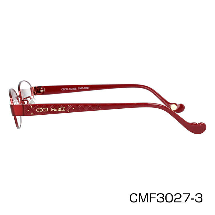 メガネ 眼鏡 度付き 度なし おしゃれ CECIL McBEE セシルマクビー CMF 3027 全4色 52サイズ オーバル型 レディース 女性 UVカット 紫外線 ブランド サングラス 伊達 ダテ｜老眼鏡・PCレンズ・カラーレンズ・遠近両用対応可能 ラッピング無料