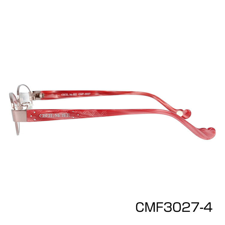 メガネ 眼鏡 度付き 度なし おしゃれ CECIL McBEE セシルマクビー CMF 3027 全4色 52サイズ オーバル型 レディース 女性 UVカット 紫外線 ブランド サングラス 伊達 ダテ｜老眼鏡・PCレンズ・カラーレンズ・遠近両用対応可能 ラッピング無料