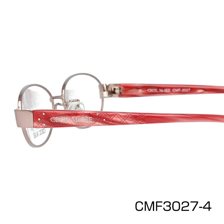 メガネ 眼鏡 度付き 度なし おしゃれ CECIL McBEE セシルマクビー CMF 3027 全4色 52サイズ オーバル型 レディース 女性 UVカット 紫外線 ブランド サングラス 伊達 ダテ｜老眼鏡・PCレンズ・カラーレンズ・遠近両用対応可能 ラッピング無料