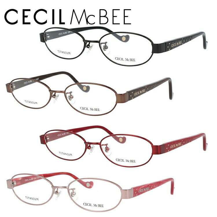 メガネ 眼鏡 度付き 度なし おしゃれ CECIL McBEE セシルマクビー CMF 3027 全4色 52サイズ オーバル型 レディース 女性 UVカット 紫外線 ブランド サングラス 伊達 ダテ｜老眼鏡・PCレンズ・カラーレンズ・遠近両用対応可能 ラッピング無料