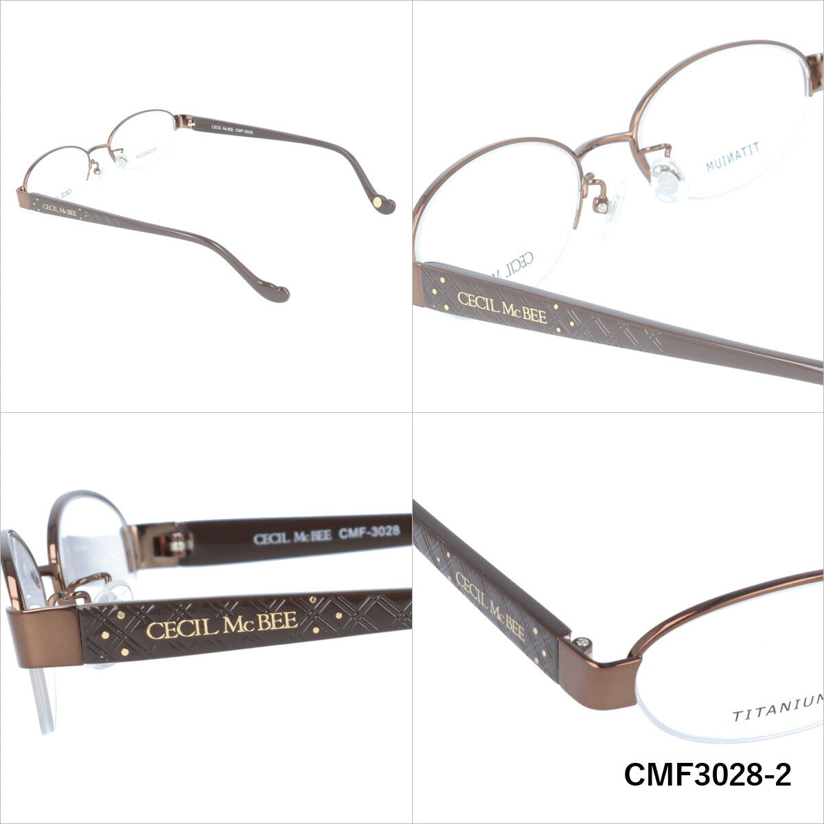 メガネ 眼鏡 度付き 度なし おしゃれ CECIL McBEE セシルマクビー CMF 3028 全4色 51サイズ オーバル型 レディース 女性 UVカット 紫外線 ブランド サングラス 伊達 ダテ｜老眼鏡・PCレンズ・カラーレンズ・遠近両用対応可能 ラッピング無料