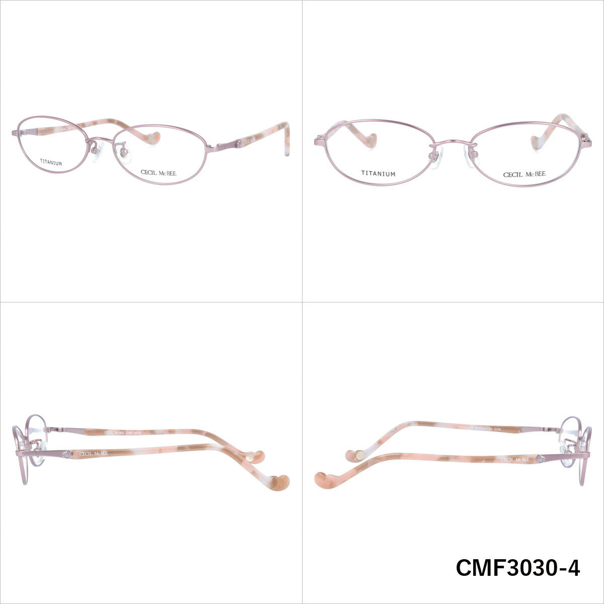 セシルマクビー メガネ 眼鏡 フレーム 度付き 伊達 カラーレンズ レディース CECIL McBEE ブランド CMF 3030 51 オーバル | 老眼鏡 PCレンズ ブルーライトカット 遠近両用 対応可能 女 紫外線 対策 おすすめ 人気 プレゼント