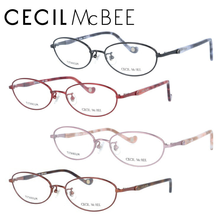 セシルマクビー メガネ 眼鏡 フレーム 度付き 伊達 カラーレンズ レディース CECIL McBEE ブランド CMF 3030 51 オーバル | 老眼鏡 PCレンズ ブルーライトカット 遠近両用 対応可能 女 紫外線 対策 おすすめ 人気 プレゼント