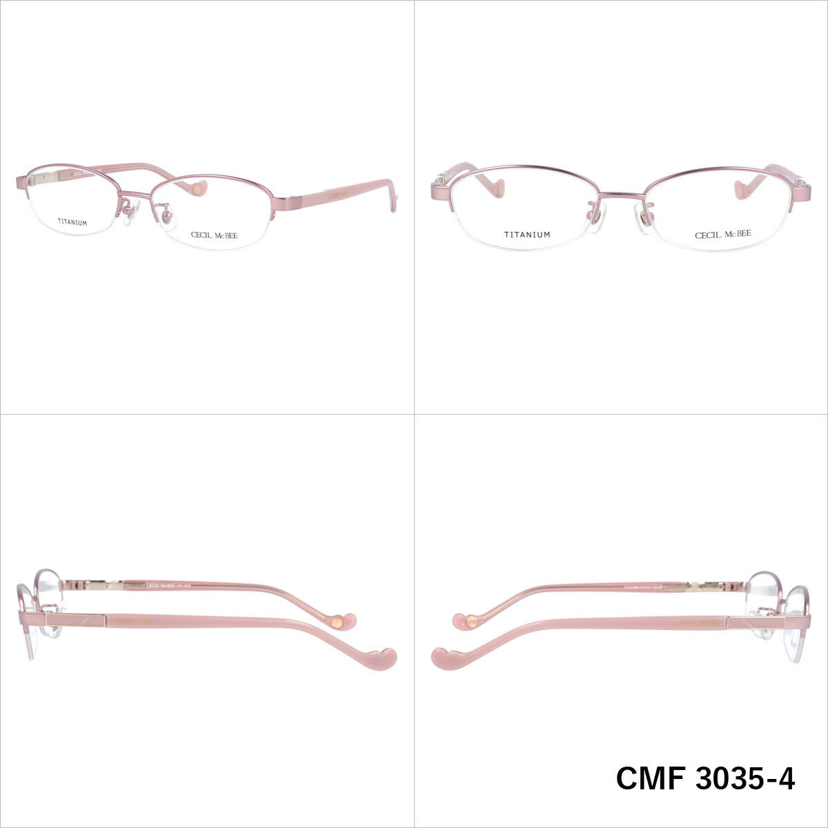 メガネ 眼鏡 度付き 度なし おしゃれ CECIL McBEE セシルマクビー CMF3035 全4色 51サイズ オーバル型 レディース 女性 UVカット 紫外線 ブランド サングラス 伊達 ダテ｜老眼鏡・PCレンズ・カラーレンズ・遠近両用対応可能 ラッピング無料
