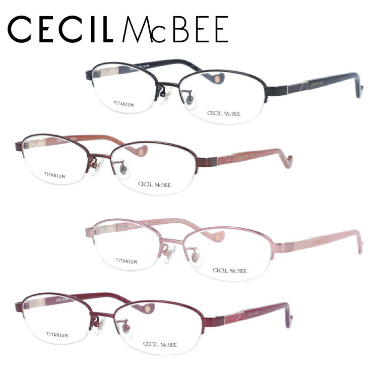 メガネ 眼鏡 度付き 度なし おしゃれ CECIL McBEE セシルマクビー CMF3035 全4色 51サイズ オーバル型 レディース 女性 UVカット 紫外線 ブランド サングラス 伊達 ダテ｜老眼鏡・PCレンズ・カラーレンズ・遠近両用対応可能 ラッピング無料