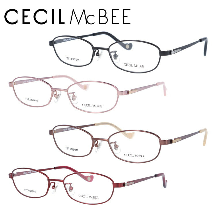 メガネ 眼鏡 度付き 度なし おしゃれ CECIL McBEE セシルマクビー CMF3036 全4色 50サイズ オーバル型 レディース 女性 UVカット 紫外線 ブランド サングラス 伊達 ダテ｜老眼鏡・PCレンズ・カラーレンズ・遠近両用対応可能 ラッピング無料