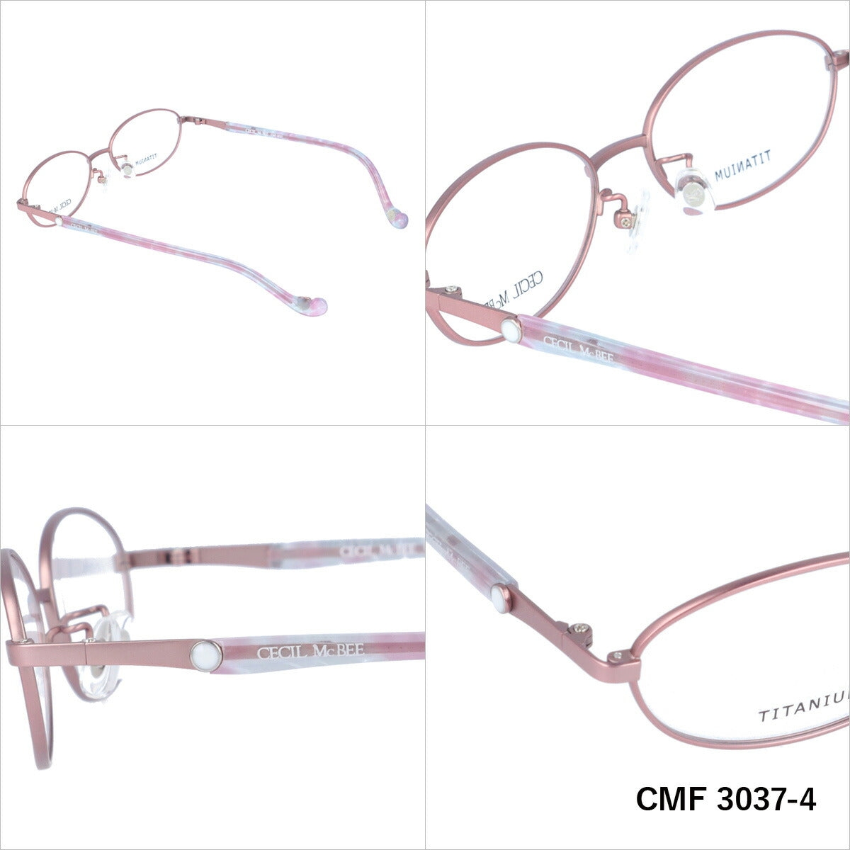 セシルマクビー メガネフレーム 伊達メガネ CECIL McBEE CMF 3037 52サイズ オーバル ユニセックス メンズ レディース