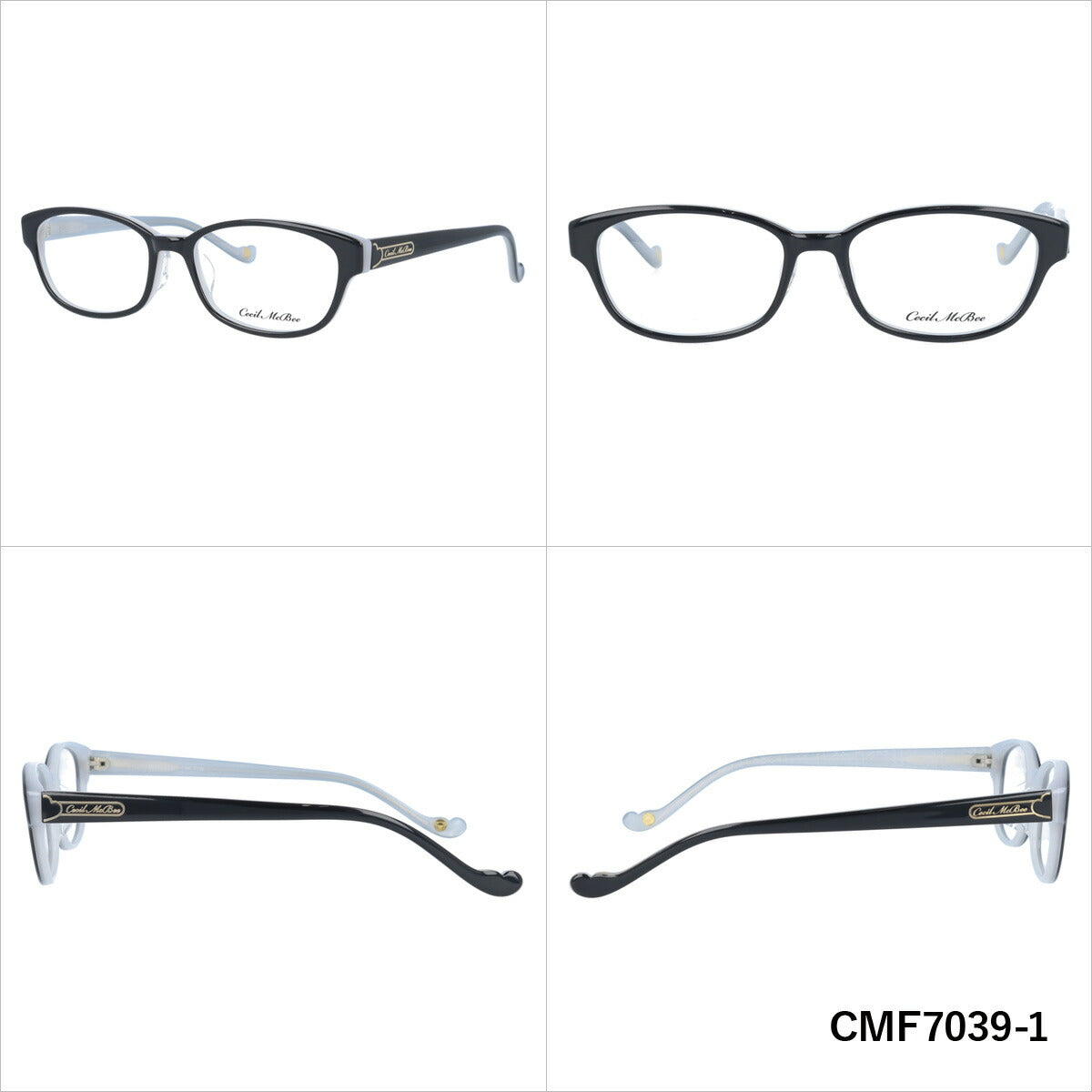 メガネ 眼鏡 度付き 度なし おしゃれ CECIL McBEE セシルマクビー CMF 7039 全4色 51サイズ オーバル型 レディース 女性 UVカット 紫外線 ブランド サングラス 伊達 ダテ｜老眼鏡・PCレンズ・カラーレンズ・遠近両用対応可能 ラッピング無料