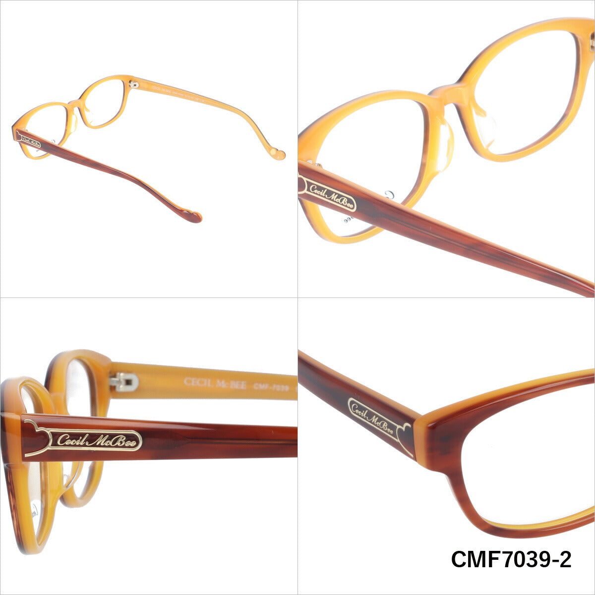 メガネ 眼鏡 度付き 度なし おしゃれ CECIL McBEE セシルマクビー CMF 7039 全4色 51サイズ オーバル型 レディース 女性 UVカット 紫外線 ブランド サングラス 伊達 ダテ｜老眼鏡・PCレンズ・カラーレンズ・遠近両用対応可能 ラッピング無料