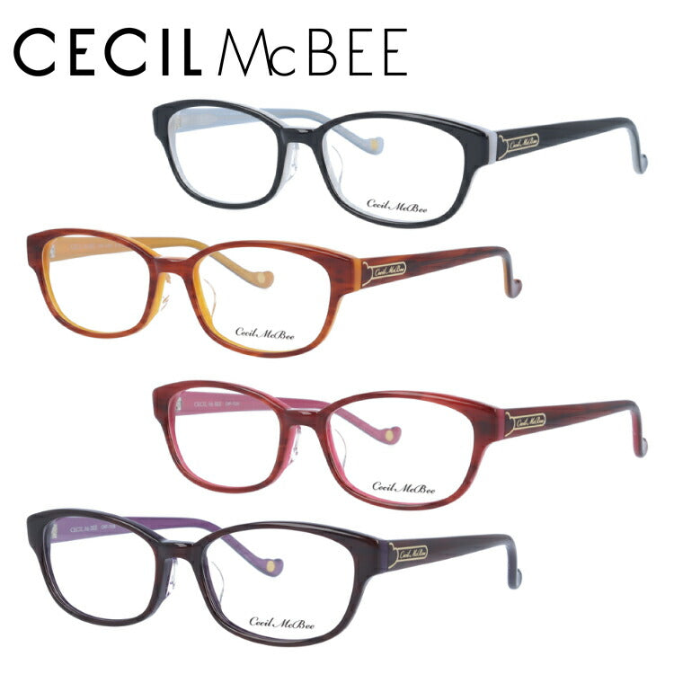 メガネ 眼鏡 度付き 度なし おしゃれ CECIL McBEE セシルマクビー CMF 7039 全4色 51サイズ オーバル型 レディース 女性 UVカット 紫外線 ブランド サングラス 伊達 ダテ｜老眼鏡・PCレンズ・カラーレンズ・遠近両用対応可能 ラッピング無料