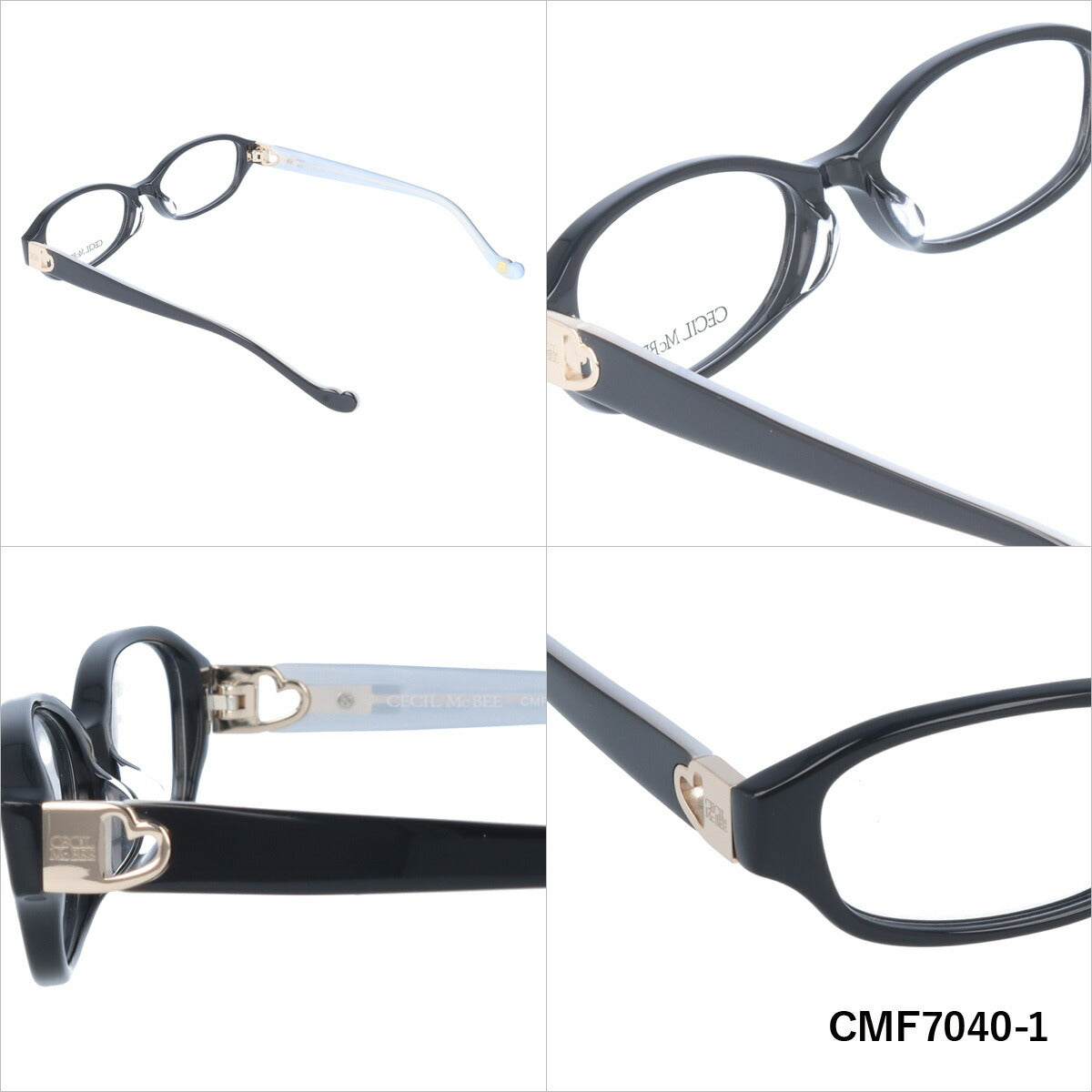 メガネ 眼鏡 度付き 度なし おしゃれ CECIL McBEE セシルマクビー CMF 7040 全4色 52サイズ オーバル型 レディース 女性 UVカット 紫外線 ブランド サングラス 伊達 ダテ｜老眼鏡・PCレンズ・カラーレンズ・遠近両用対応可能 ラッピング無料