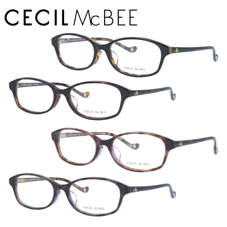 メガネ 眼鏡 度付き 度なし おしゃれ CECIL McBEE セシルマクビー CMF 7043 全4色 53サイズ オーバル型 レディース 女性 UVカット 紫外線 ブランド サングラス 伊達 ダテ｜老眼鏡・PCレンズ・カラーレンズ・遠近両用対応可能 ラッピング無料