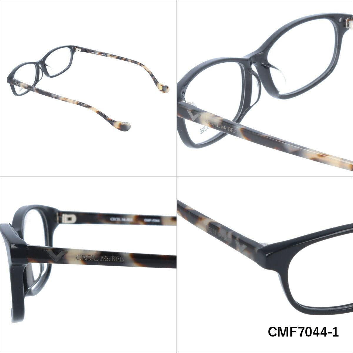 メガネ 眼鏡 度付き 度なし おしゃれ CECIL McBEE セシルマクビー CMF 7044 全3色 52サイズ オーバル型 レディース 女性 UVカット 紫外線 ブランド サングラス 伊達 ダテ｜老眼鏡・PCレンズ・カラーレンズ・遠近両用対応可能 ラッピング無料