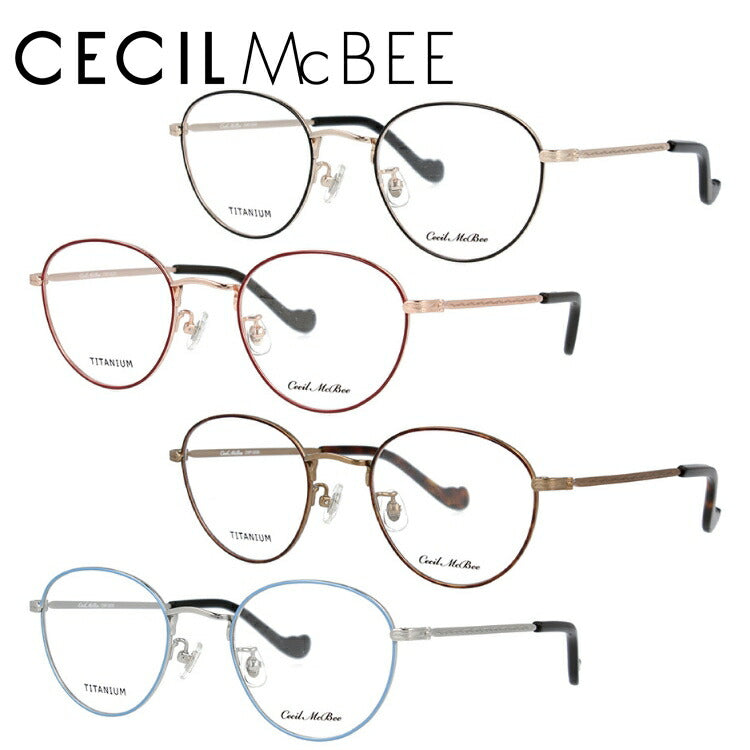 メガネ 眼鏡 度付き 度なし おしゃれ CECIL McBEE セシルマクビー CMF 3038 全4色 49サイズ ラウンド型 レディース 女性 UVカット 紫外線 ブランド サングラス 伊達 ダテ｜老眼鏡・PCレンズ・カラーレンズ・遠近両用対応可能 ラッピング無料