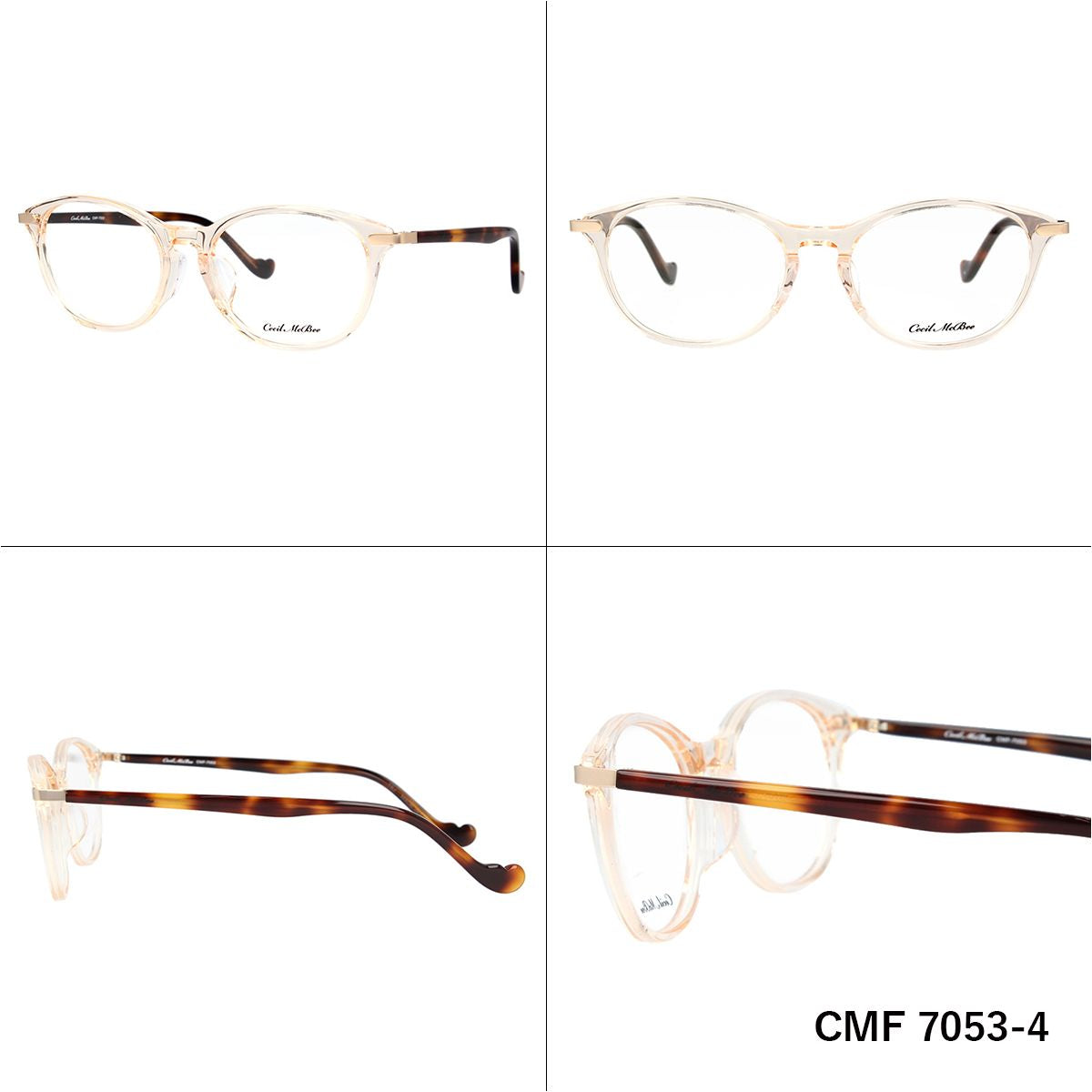 メガネ 眼鏡 度付き 度なし おしゃれ CECIL McBEE セシルマクビー CMF 7053 全4色 51サイズ ウェリントン型 レディース 女性 UVカット 紫外線 ブランド サングラス 伊達 ダテ｜老眼鏡・PCレンズ・カラーレンズ・遠近両用対応可能 ラッピング無料