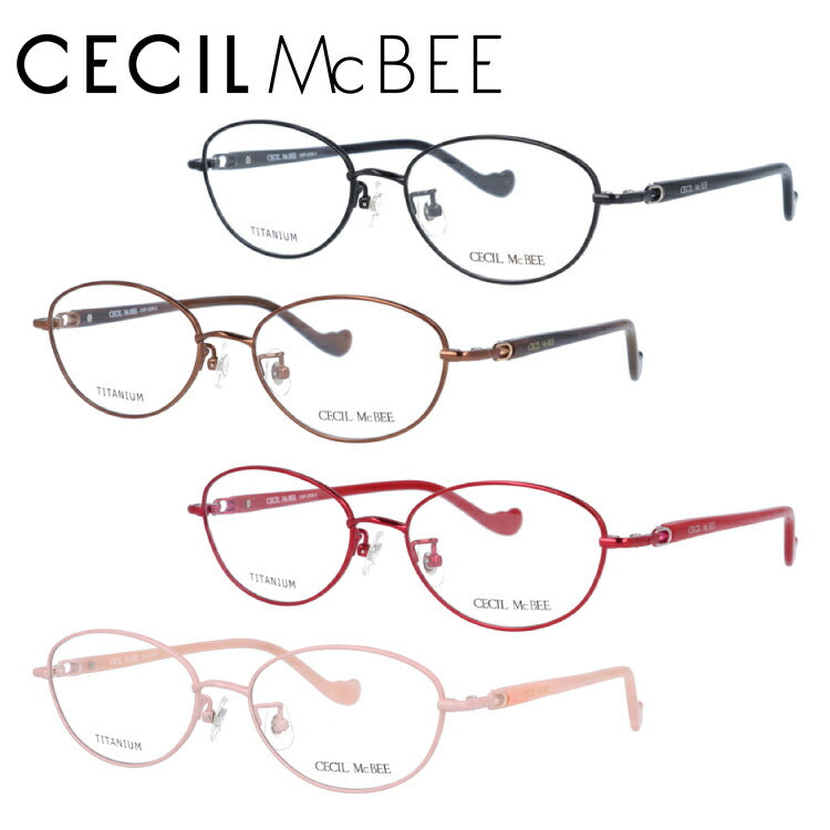 メガネ 眼鏡 度付き 度なし おしゃれ CECIL McBEE セシルマクビー CMF 3039 全4色 51サイズ オーバル型 レディース 女性 UVカット 紫外線 ブランド サングラス 伊達 ダテ｜老眼鏡・PCレンズ・カラーレンズ・遠近両用対応可能 ラッピング無料