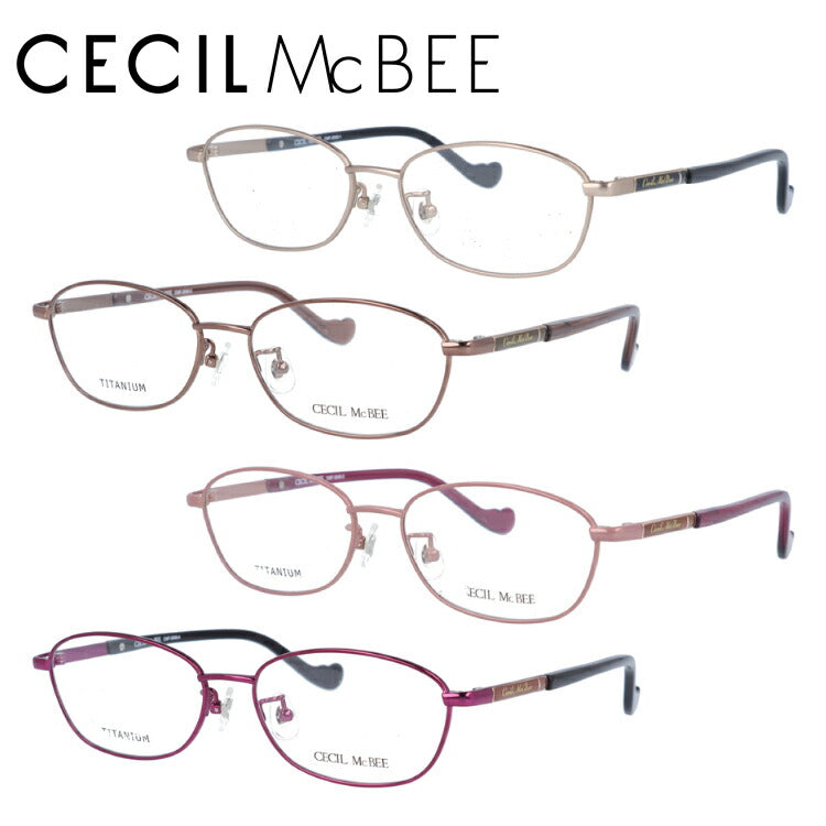 メガネ 眼鏡 度付き 度なし おしゃれ CECIL McBEE セシルマクビー CMF 3040 全4色 52サイズ オーバル型 レディース 女性 UVカット 紫外線 ブランド サングラス 伊達 ダテ｜老眼鏡・PCレンズ・カラーレンズ・遠近両用対応可能 ラッピング無料