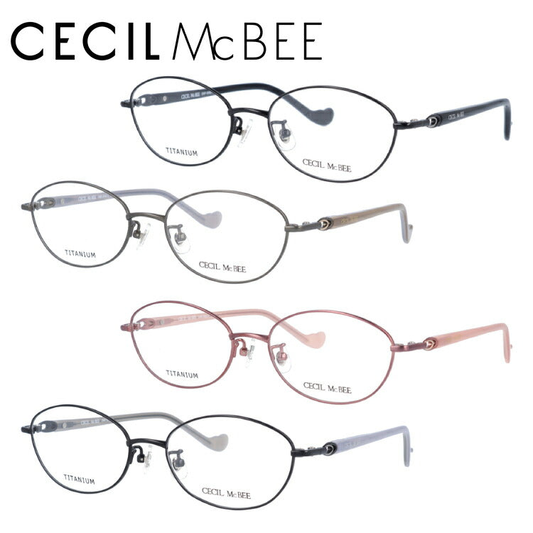 メガネ 眼鏡 度付き 度なし おしゃれ CECIL McBEE セシルマクビー CMF 3042 全4色 51サイズ オーバル型 レディース 女性 UVカット 紫外線 ブランド サングラス 伊達 ダテ｜老眼鏡・PCレンズ・カラーレンズ・遠近両用対応可能 ラッピング無料