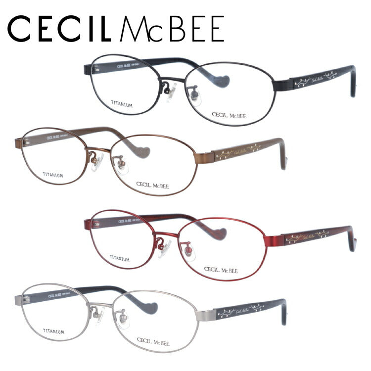 メガネ 眼鏡 度付き 度なし おしゃれ CECIL McBEE セシルマクビー CMF 3043 全4色 52サイズ ラインストーン オーバル型 レディース 女性 UVカット 紫外線 サングラス 伊達 ダテ｜老眼鏡・PCレンズ・カラーレンズ・遠近両用対応可能 ラッピング無料