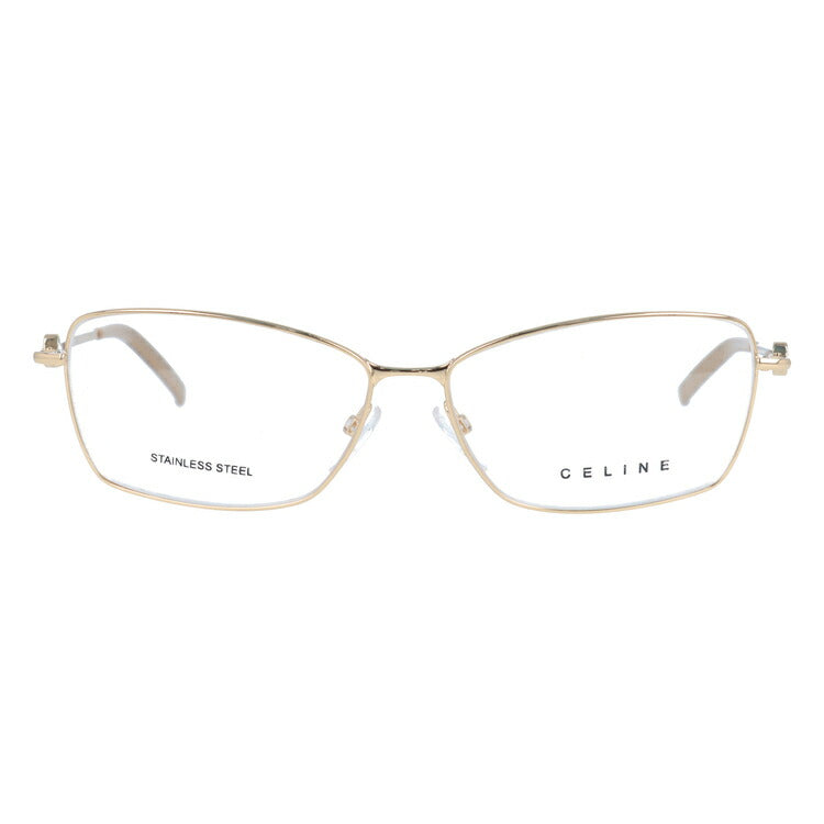 【訳あり】セリーヌ CELINE メガネ フレーム 眼鏡 度付き 度なし 伊達 VC1243 0300 55サイズ スクエア型 レディース ブラゾン アイコン ロゴ ラッピング無料