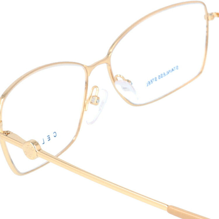 【訳あり】セリーヌ CELINE メガネ フレーム 眼鏡 度付き 度なし 伊達 VC1243 0300 55サイズ スクエア型 レディース ブラゾン アイコン ロゴ ラッピング無料