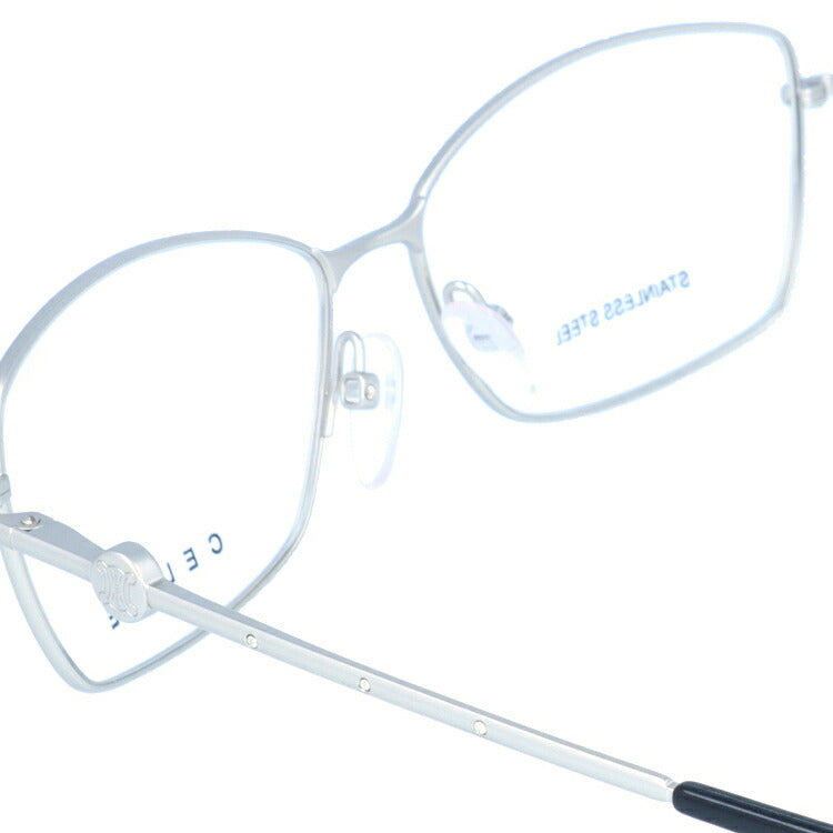 セリーヌ CELINE メガネ フレーム 眼鏡 度付き 度なし 伊達 VC1243S 0581 53サイズ スクエア型 レディース ブラゾン アイコン ロゴ スワロフスキー ラッピング無料