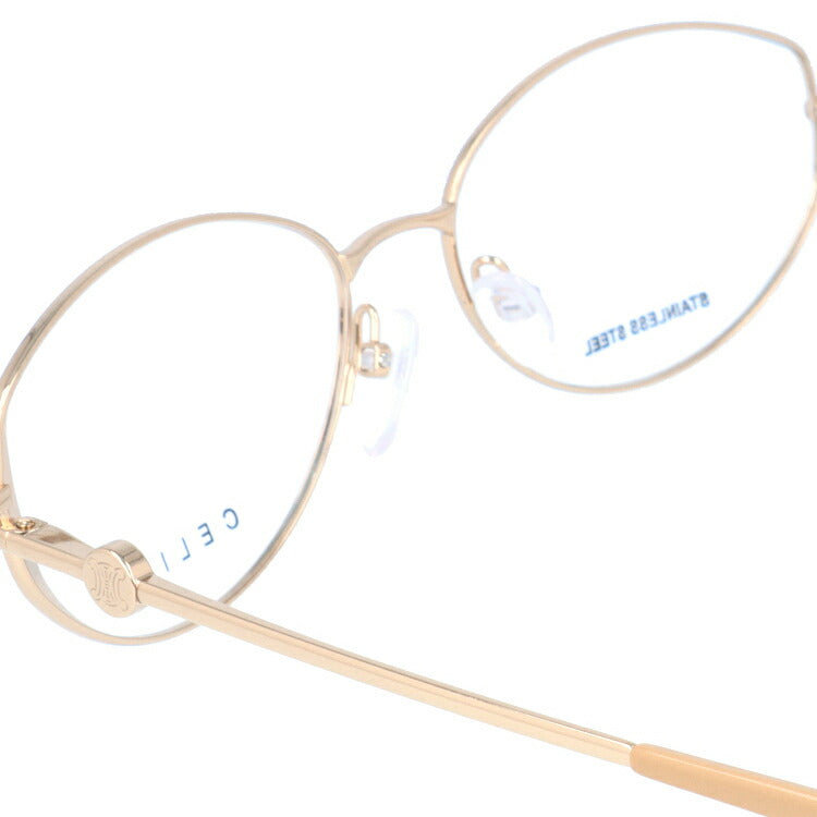 セリーヌ CELINE メガネ フレーム 眼鏡 度付き 度なし 伊達 VC1244 0300 54サイズ オーバル型 レディース ブラゾン アイコン ロゴ ラッピング無料