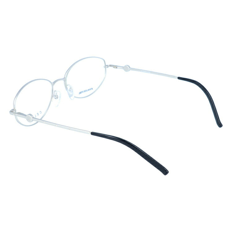 【訳あり】セリーヌ CELINE メガネ フレーム 眼鏡 度付き 度なし 伊達 VC1244S 0581 54サイズ オーバル型 レディース ブラゾン アイコン ロゴ スワロフスキー ラッピング無料