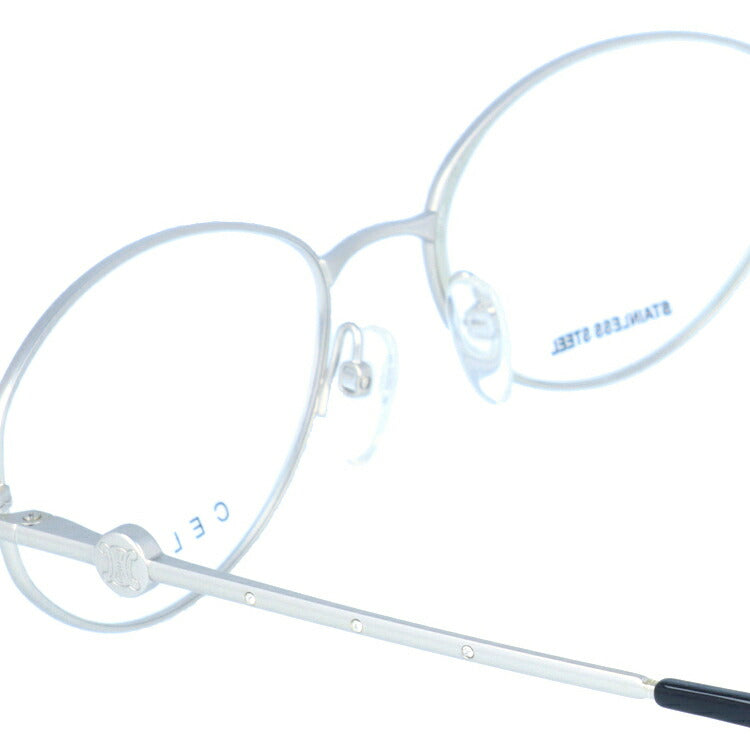 セリーヌ CELINE メガネ フレーム 眼鏡 度付き 度なし 伊達 VC1244S 0581 54サイズ オーバル型 レディース ブラゾン アイコン ロゴ スワロフスキー ラッピング無料