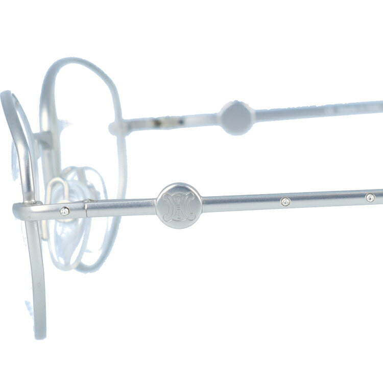 【訳あり】セリーヌ CELINE メガネ フレーム 眼鏡 度付き 度なし 伊達 VC1244S 0581 54サイズ オーバル型 レディース ブラゾン アイコン ロゴ スワロフスキー ラッピング無料