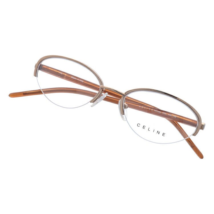 セリーヌ CELINE メガネ フレーム 眼鏡 度付き 度なし 伊達 VC1252M 0A32 52サイズ オーバル型 レディース ブラゾン アイコン ロゴ ラッピング無料