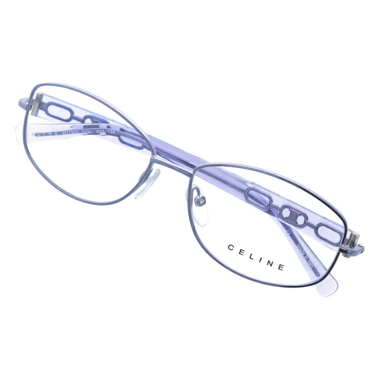 セリーヌ CELINE メガネ フレーム 眼鏡 度付き 度なし 伊達 VC1307M 0S53 54サイズ オーバル型 レディース ブラゾン アイコン ロゴ ラッピング無料