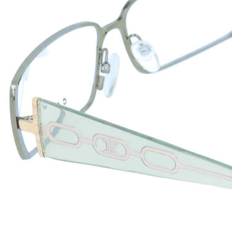 【訳あり】セリーヌ CELINE メガネ フレーム 眼鏡 度付き 度なし 伊達 VC1308M 0SD4 56サイズ スクエア型 レディース ブラゾン アイコン ロゴ ラッピング無料