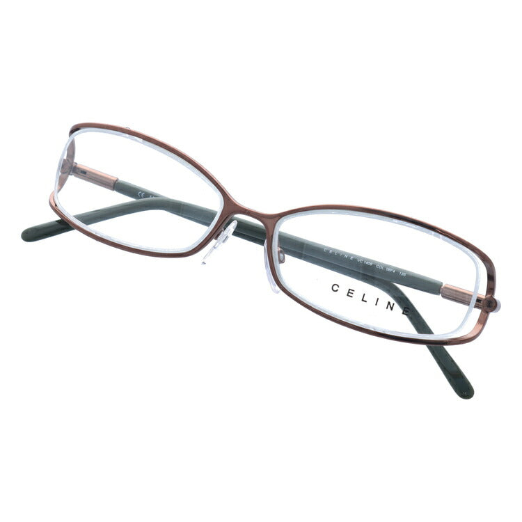 【訳あり】セリーヌ CELINE メガネ フレーム 眼鏡 度付き 度なし 伊達 VC1409M 08F4 54サイズ スクエア型 レディース ラッピング無料