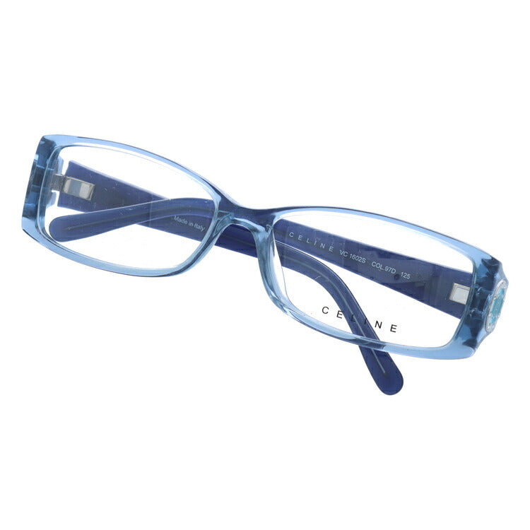 【訳あり】セリーヌ CELINE メガネ フレーム 眼鏡 度付き 度なし 伊達 アジアンフィット VC1602S 097D 55サイズ スクエア型 レディース ブラゾン アイコン ロゴ ラインストーン ラッピング無料