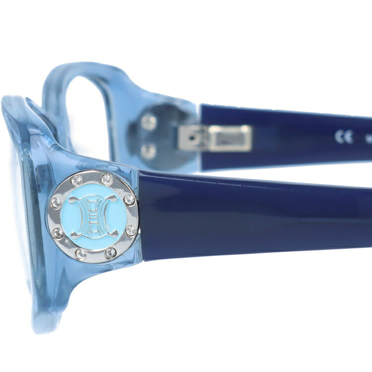 【訳あり】セリーヌ CELINE メガネ フレーム 眼鏡 度付き 度なし 伊達 アジアンフィット VC1603S 097D 55サイズ オーバル型 レディース ブラゾン アイコン ロゴ ラインストーン ラッピング無料