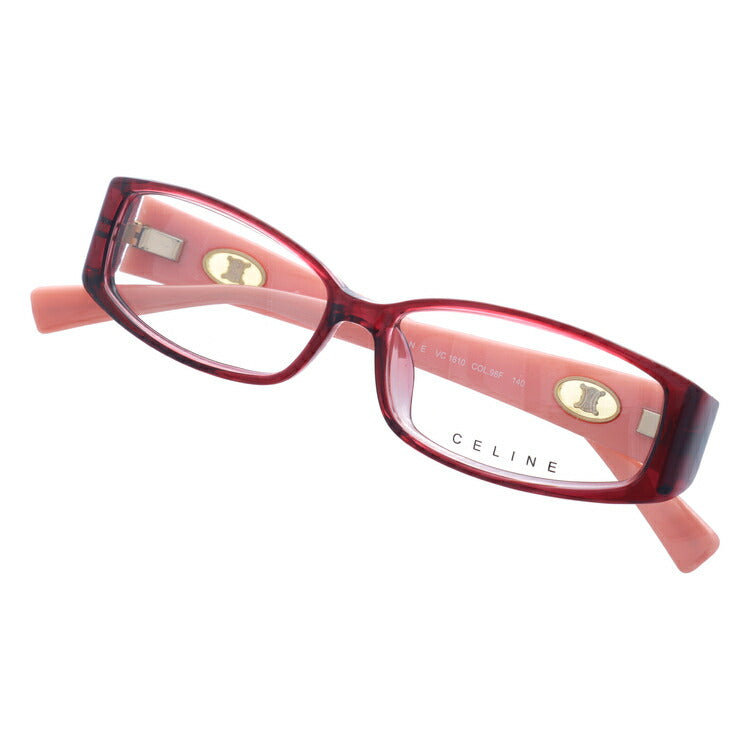 【訳あり】セリーヌ CELINE メガネ フレーム 眼鏡 度付き 度なし 伊達 アジアンフィット VC1610M 098F 53サイズ スクエア型 レディース ブラゾン アイコン ロゴ ラッピング無料