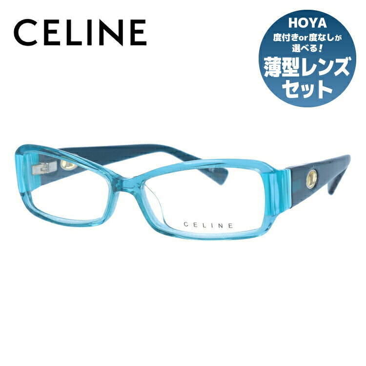 セリーヌ CELINE メガネ フレーム 眼鏡 度付き 度なし 伊達 アジアンフィット VC1611M 09DP 53サイズ スクエア型 レディース ブラゾン アイコン ロゴ ラッピング無料