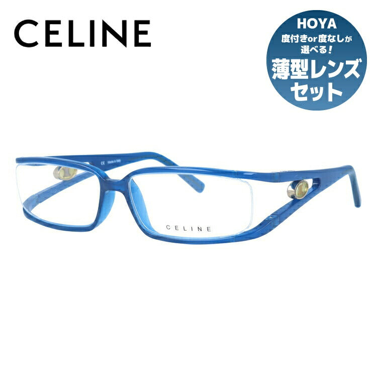 セリーヌ CELINE メガネ フレーム 眼鏡 度付き 度なし 伊達 アジアンフィット VC1612M 06QR 55サイズ スクエア型 レディース ブラゾン アイコン ロゴ ラッピング無料