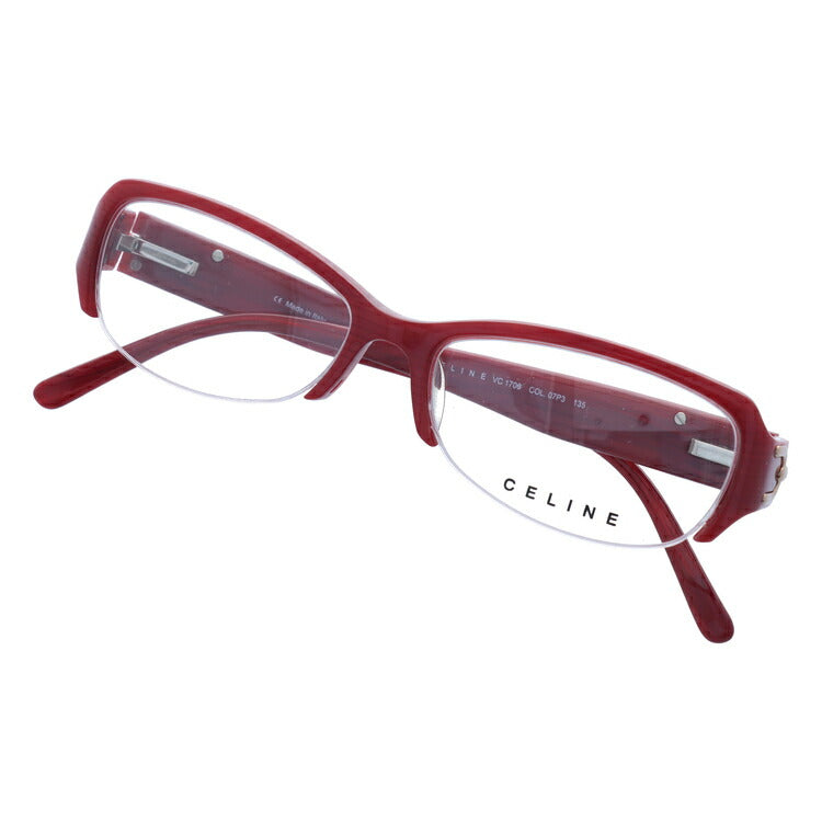 【訳あり】セリーヌ CELINE メガネ フレーム 眼鏡 度付き 度なし 伊達 アジアンフィット VC1706M 07P3 52サイズ スクエア型 レディース ブラゾン アイコン ロゴ ラッピング無料