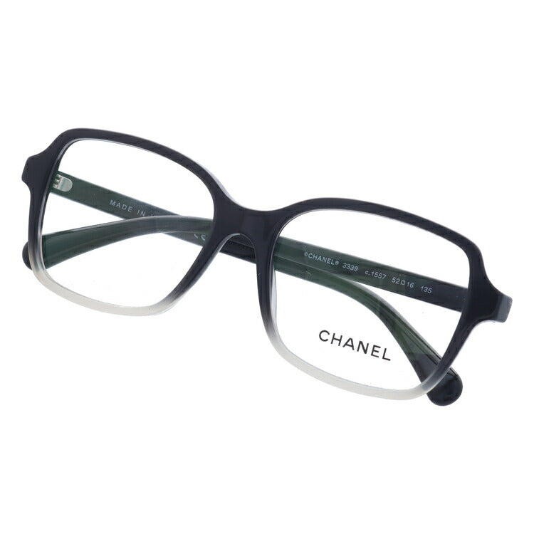 【訳あり】シャネル メガネフレーム 伊達メガネ レギュラーフィット CHANEL CH3339 1557 52サイズ スクエア ユニセックス メンズ レディース ラッピング無料