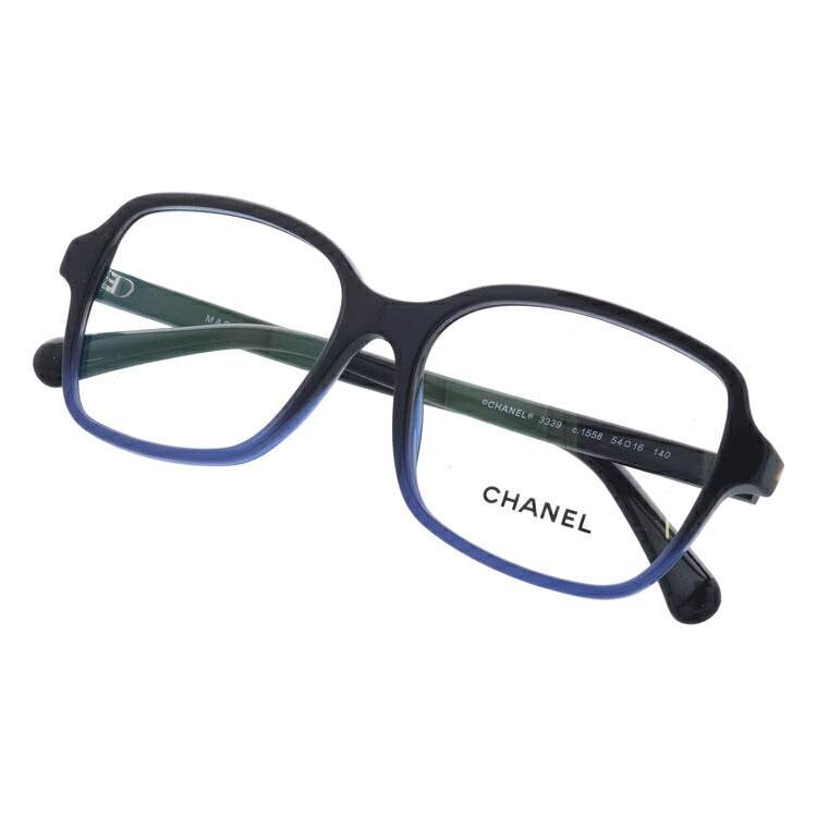 【訳あり】シャネル メガネフレーム 伊達メガネ レギュラーフィット CHANEL CH3339 1558 54サイズ スクエア ユニセックス メンズ レディース ラッピング無料